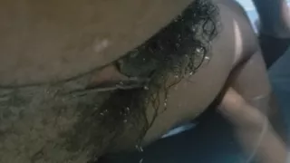 Hot Wife Big Pussy Standing Up On Water, Homemade Sex & Hairy Pussy Close up Carrying