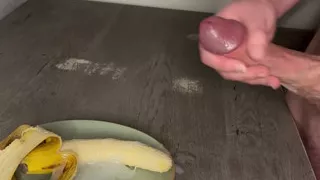 Hunk Drenches His Snack in Load After Load