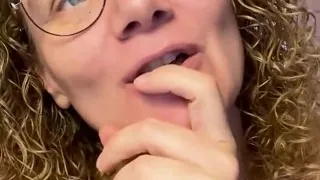 Close-up of Merce Masturbating in a Chair, Horny as Fuck