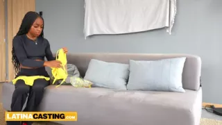 Her BF was blowing up her phone this EBONY LATINA got ROUGH ANAL while he called