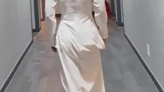 A Beautiful Lady in Traditional Vietnamese Attire in a Foreign Land - Ao Dai Student