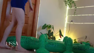 I Am the Prey of a Giant Inflatable Snake