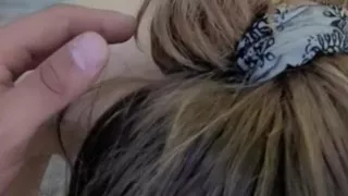 public blowjob and outdoor fucking cum on tits