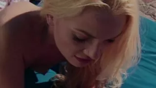 Sexy blonde babe enjoys insane lez action with brunette whore