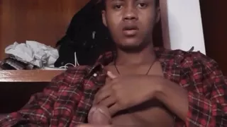 Horny BBC Guy Stroking Until Explosive Load in His Room - Face Visible