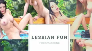 Fuck Machine - Lesbian Fun in the Park