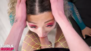 Hottie with Perfect Round Tits Gets Fucked Hard by Huge Cock