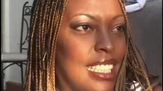 White stud sucks and fucks black girl's hairy twat then gives facial