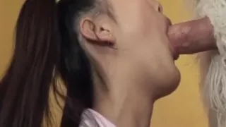Mature Brunette MILF Rides Furry Toy with Drool