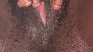 Cute Pussy American Girl Spreads, Kitty Plays & Masturbates Juicy Black Hairy Vagina