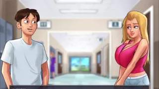 Sex with stepsister and neighbour .(summer time saga game)