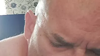 The slut fucks