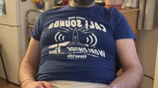 Lextalon Sitting At Desk Jerks Off With White Shorts - Then Strips And Cums