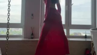 home relaxing - yoga - perfect transparent dress