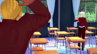 I almost fucked Teacher Rossweisse but ended up residing a bj from Kuroka - DXD NTR Madness