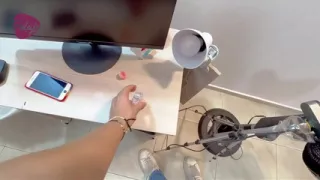 Hot Massage with Lots of Oil Turns Into Sex and Cumming on Her Ass POV