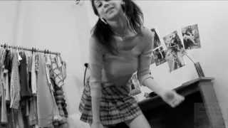 Cute Teen Yulia Playing with Her Boobs and Pussy Monday