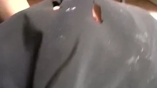 Dirty fetish game with teen brunette