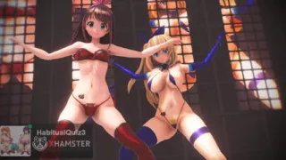 mmd r18  Kizuna AI & Mirai Akari FUCK Me sex dance ahegao ntr fuck hard dildo 3d hentai