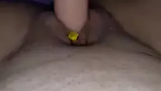 Fucking My Pussy With A Dildo While Having A Plug In