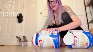 Size 16 Foot Domination: Protein Tubs Crushed Like Toys