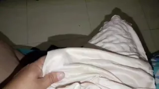 Jerking off with my mother-in-law's petticoats