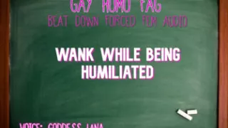 Wank While Being Humiliated Gay Homo Fag Audio