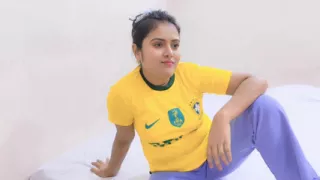 Step brother fucking his beautiful step sister while betting on a football game.(Full Bangla  Audio)