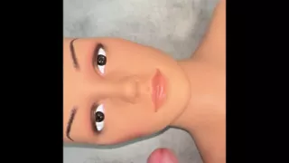 I'm trying to cum on the mannequin's face.