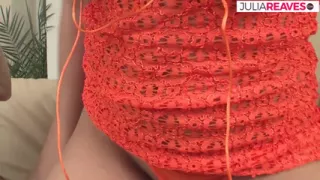 Hot girls get fucked in turns after sucking a huge cock and masturbating
