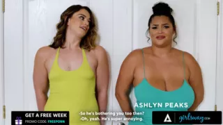 GIRLSWAY - Curvy Babes Sophia Burns & Ashlyn Peaks Meet While Hiding & Explore Instant Chemistry