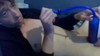 Vaping & Using Phallus (penis) Pump and Sexsleeve to Stroke Myself