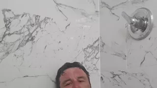 Shaving in the tub