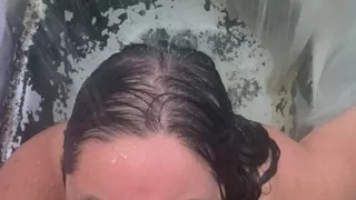 peeing in the shower