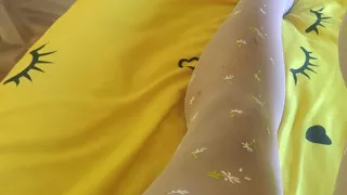 Feeling so hot in this white pantyhose