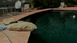 Top-class blonde whore rides dick outdoors