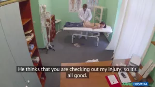 Fake Hospital - Pretty Patient Prepped for Doctor's Oral Medication: a Hot Hospital Encounter