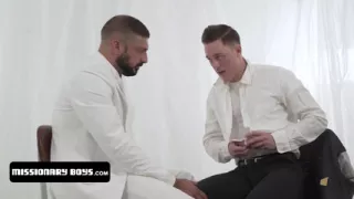 Innocent boy elder Solano gets his ass stretched by the priest