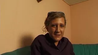 Small titted blonde rubs and fingers her pussy at the casting
