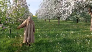 Mature Woman Is Walking Around Outside in a See-through Bodysuit!