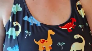Dinosaur Girl Eats Breakfast!