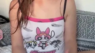 Blonde Big Ass Remembering the Party While Masturbating