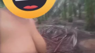 Mother-in-law plays Tarzan in the jungle piss