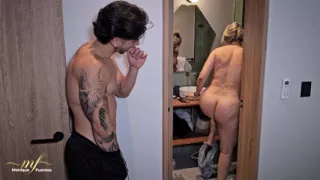 I arrive soaked from the rain but my stepson makes me  even wetter with his cum - Monique Fuentes & Zack Whiter