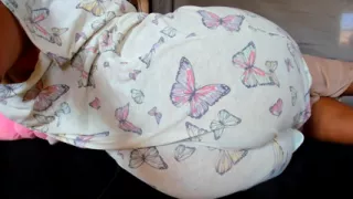 Lying Down Sideways, Shaking My Big Booty and Spreading Extremely Close-up to Cam