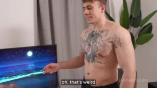 Hot Atelier Takes Deep Measurements of Huge Dick to Fit T-shirt Perfectly