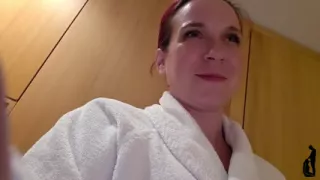 Hot Looks in the Sauna - and Then His Room Card