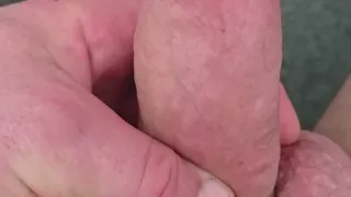Playing with cock