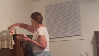 My 74 year old princess getting ready for bed