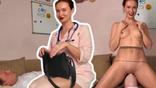Nylon Face Sitting Treatment for a Rude Asshole